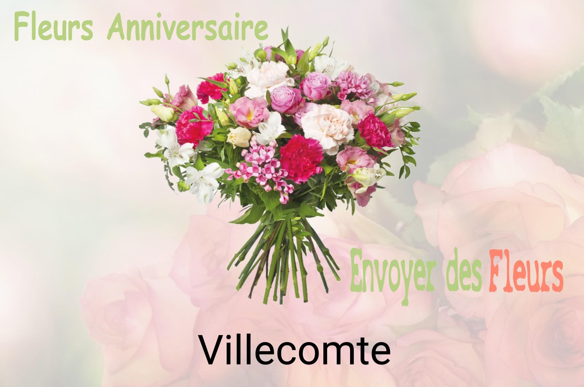 Bouquet de fleurs d’anniversaire livré à Villecomte