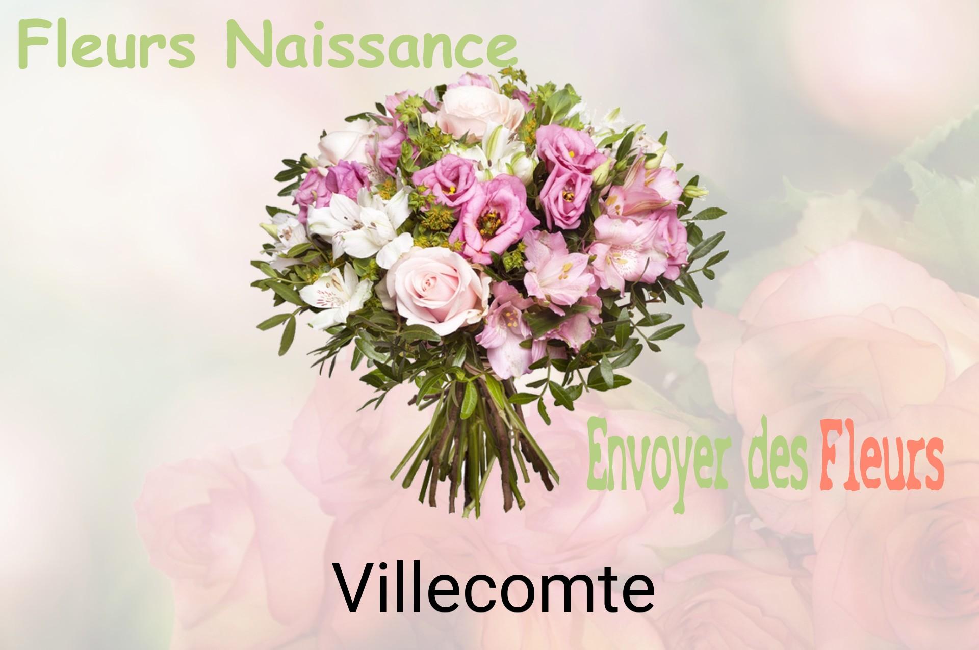 Bouquet de fleurs de naissance livré à Villecomte